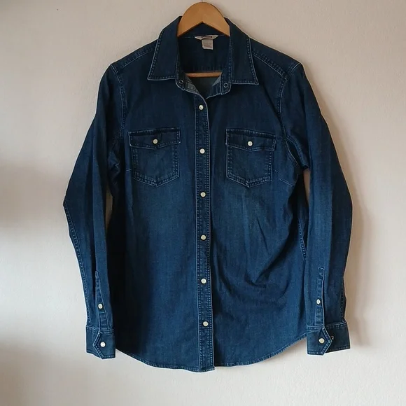 Women's DuluthFlex Pearl Snap Button Up Denim Shirt - Picture 3 of 8